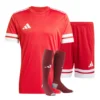 Strój piłkarski adidas squadra 25 w czerwonym kolorze