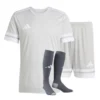 Strój piłkarski adidas squadra 25 w jasnoszarym kolorze