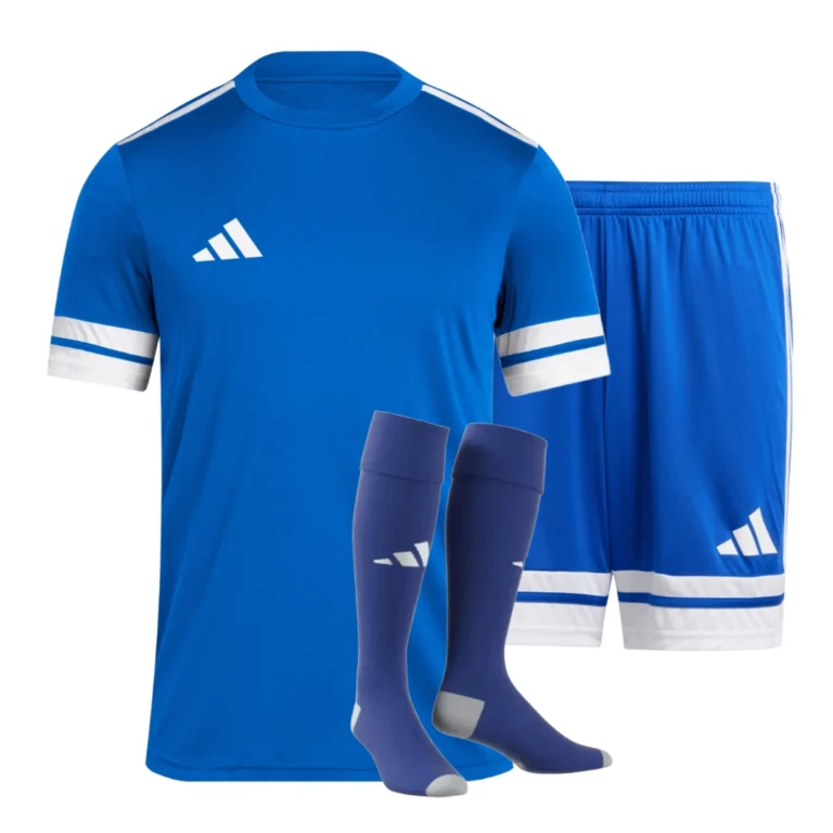 Strój piłkarski adidas squadra 25 w niebieskim kolorze