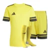 Strój piłkarski adidas squadra 25 w żółtym kolorze