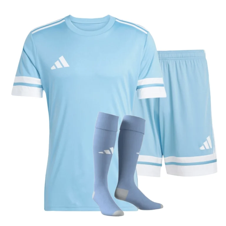 Strój piłkarski adidas squadra 25 w jasnoniebieskim kolorze