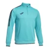 Bluza sportowa z zamkiem marki Joma w turkusowym kolorze z czarnymi detalami