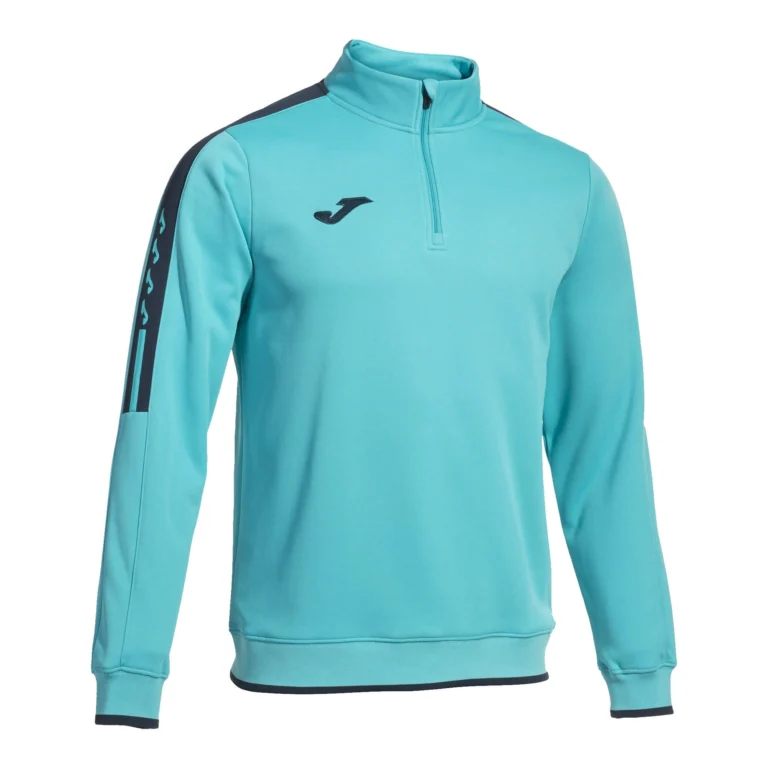 Bluza sportowa z zamkiem marki Joma w turkusowym kolorze z czarnymi detalami