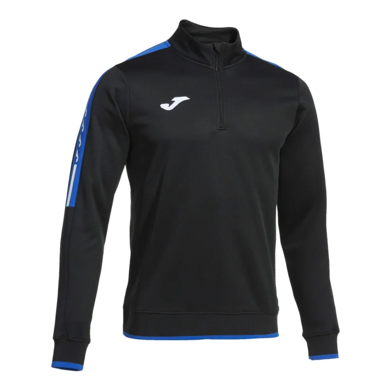 Bluza sportowa marki Joma w czarnym kolorze z niebieskimi elementami