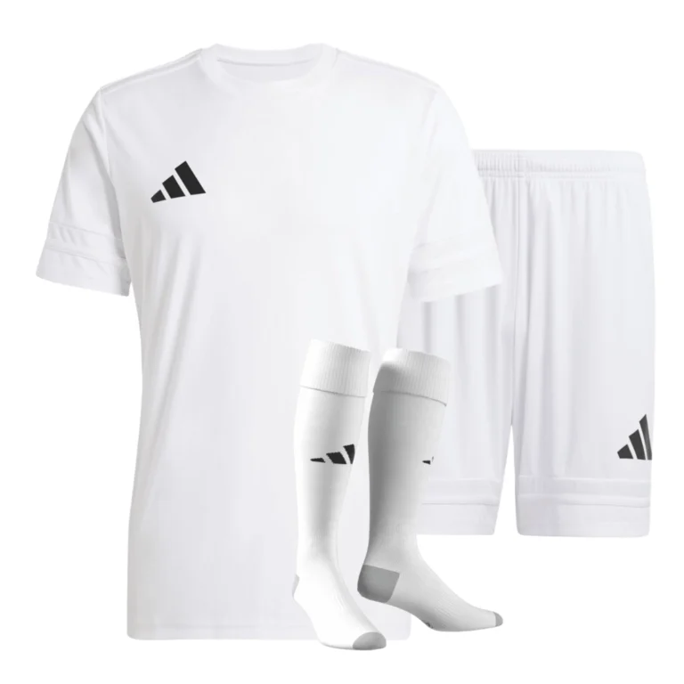 Strój piłkarski adidas squadra 25 w białym kolorze