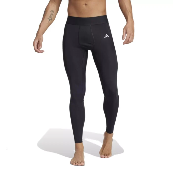 Czarne legginsy adidas Techfit Long Tights do piłki nożnej