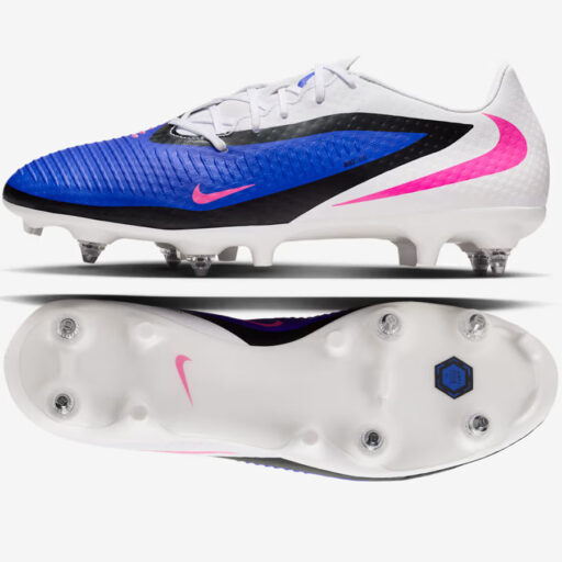 Męskie korki Nike Phantom 6 Low Academy SG-Pro typu wkręty na miękką murawę.