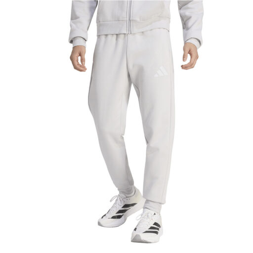 Szare bawełniane spodnie adidas męskie ENTRADA 26 z miękkiej dzianiny polarowej