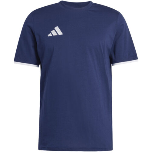 Granatowa bawełniana koszulka męska adidas Entrada 26