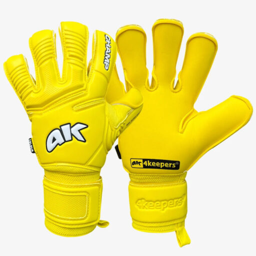 Żółte rękawice bramkarskie 4keepers Champ Colour Yellow VII RF2G meczowe dla dorosłych
