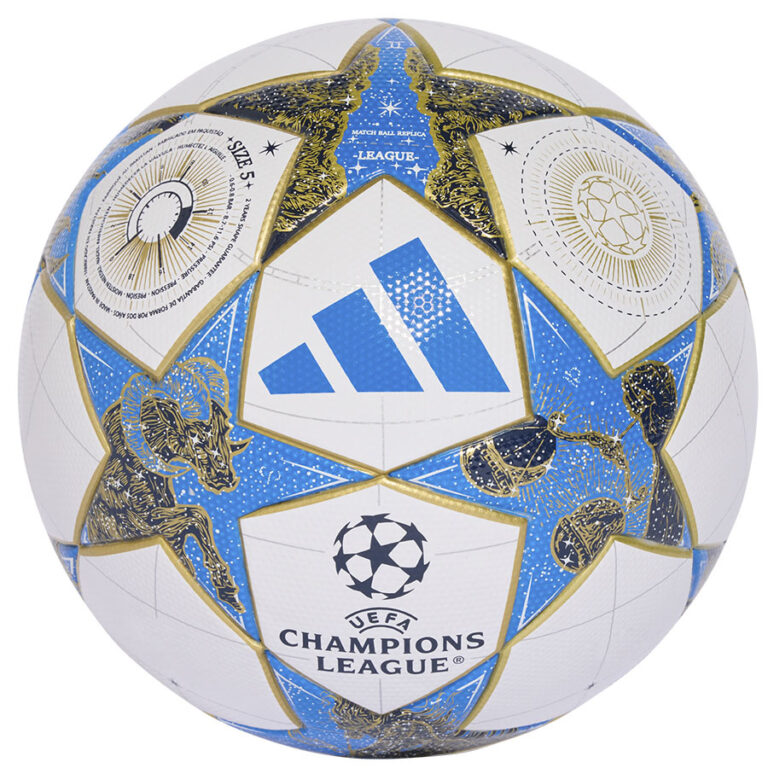 Treningowa piłka UCL adidas z kultowym wzorem gwiazd