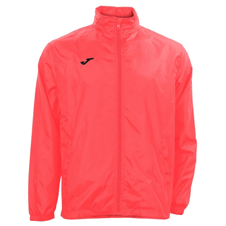 Fluo koralowa kurtka przeciwdeszczowa, ortalion marki Joma